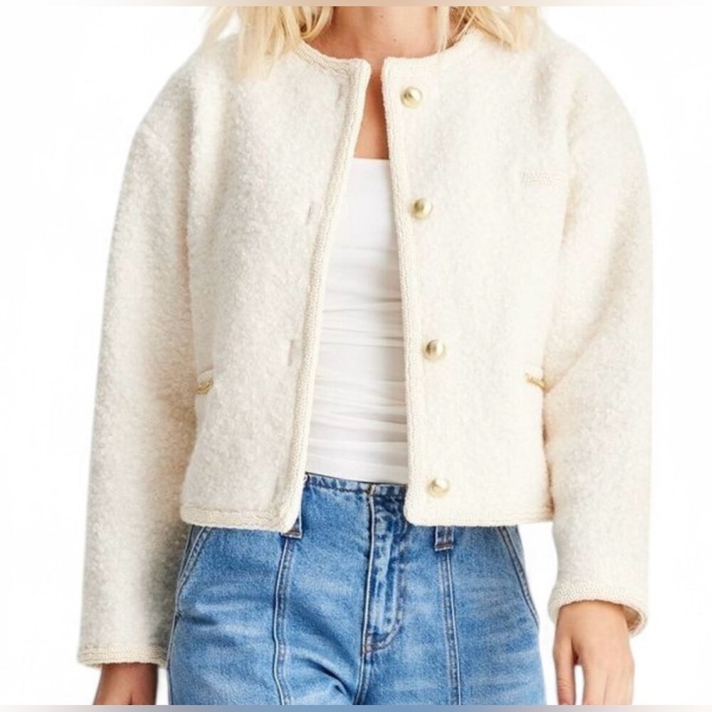 Women's Cream Teddy Jacket